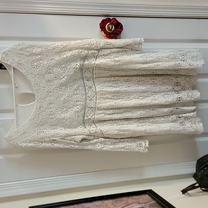 White Lace Dress,2XL